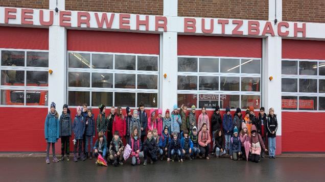 Degerfeldschule Butzbach - News - Ausflug zur Feuerwehr Butzbach